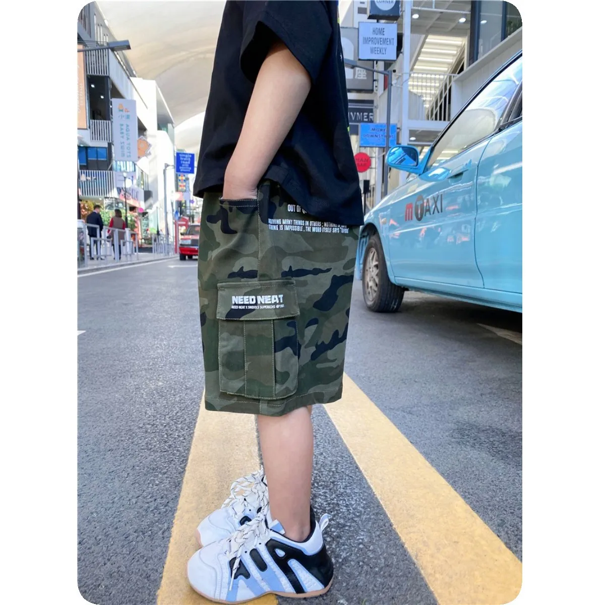 Children's Shorts Pants 2022 Summer Boys Cmouflage Overalls Shorts Kids Five-point Pants
Children's Shorts Pants 2022 Summer Boys Cmouflage Overalls Shorts Kids Five-point Pants