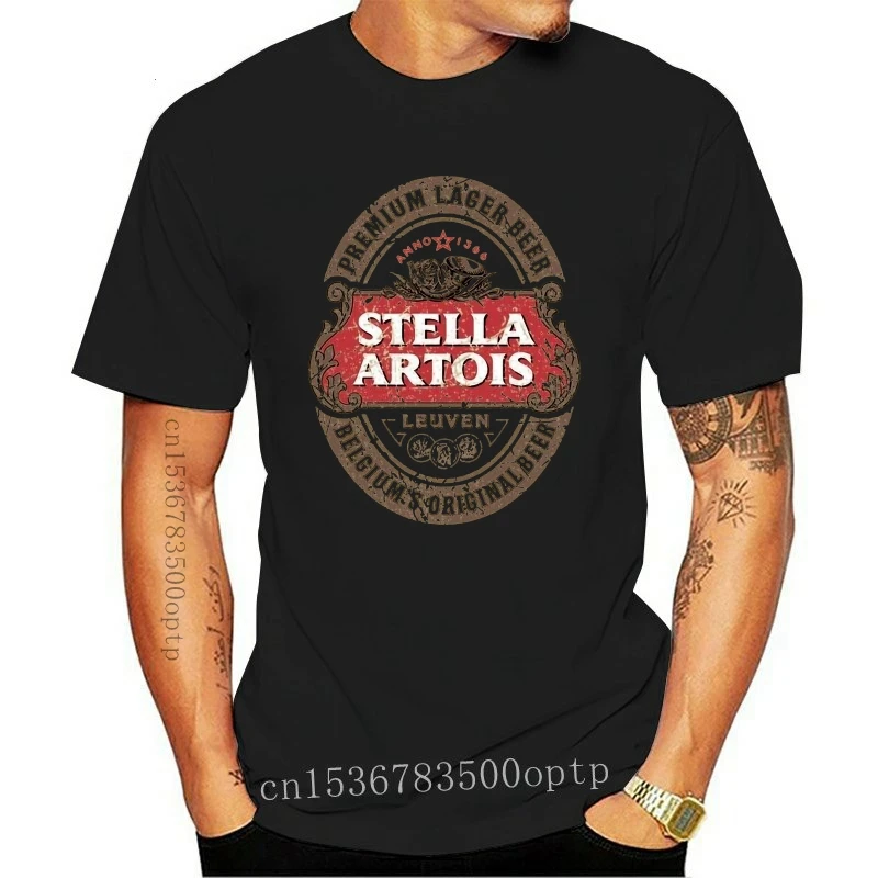 Camiseta de cerveza Stella Artois, diseño personalizado, Color desgastado, patrón de etiqueta (2)
Camiseta de cerveza Stella Artois, diseño personalizado, Color desgastado, patrón de etiqueta (2)