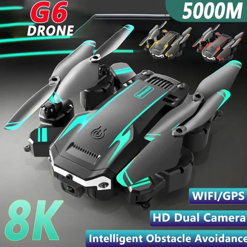 HJ Professional HD Aerial Photography G6 PRO 8K 5G GPS Obstacle Avoidance Drone Four-Rotor Helicopter RC Distance 5000MToy
HJ Professional HD Aerial Photography G6 PRO 8K 5G GPS Obstacle Avoidance Drone Four-Rotor Helicopter RC Distance 5000MToy