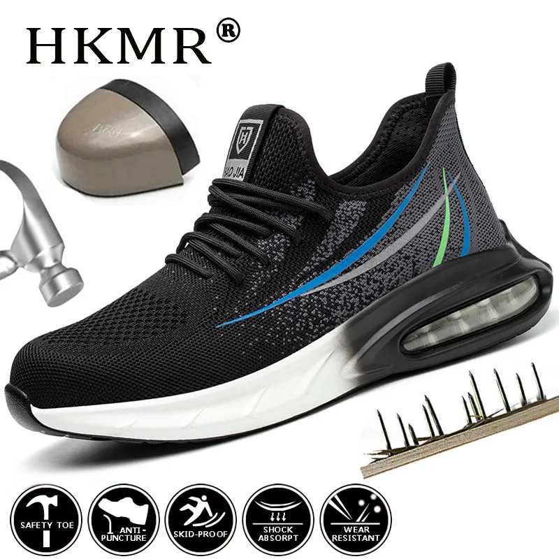 Blue Gray Air Cushion Male Work Shoes Sneakers Steel Toe Shoes Indestructible Safety Shoes Man Puncture-Proof Industrial Shoes
Blue Gray Air Cushion Male Work Shoes Sneakers Steel Toe Shoes Indestructible Safety Shoes Man Puncture-Proof Industrial Shoes