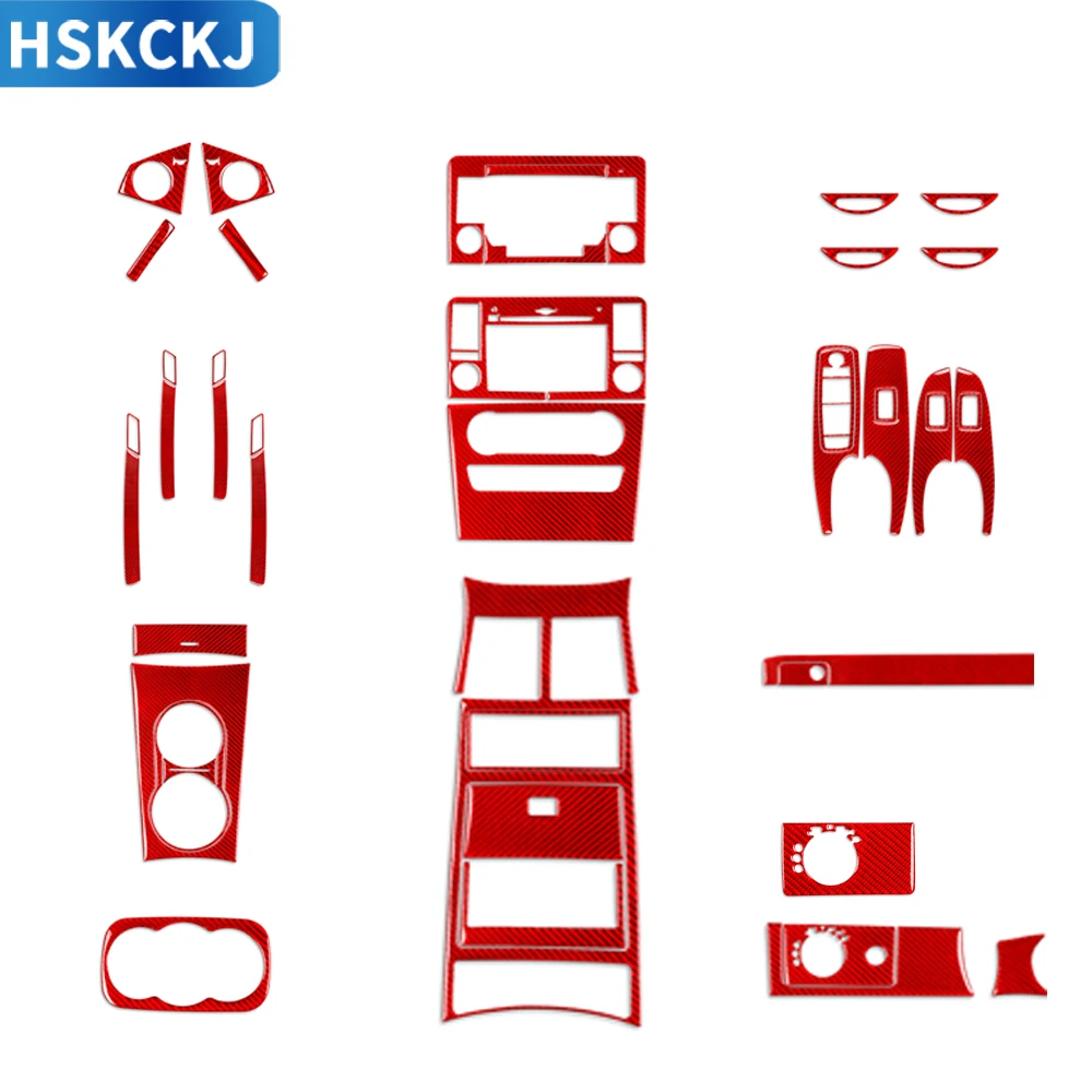 Auto Full Set Of Red Trim Sticker Real Carbon Fiber Interior Decoration For M Class W164 2005-2011 Modification Accessories
Auto Full Set Of Red Trim Sticker Real Carbon Fiber Interior Decoration For M Class W164 2005-2011 Modification Accessories