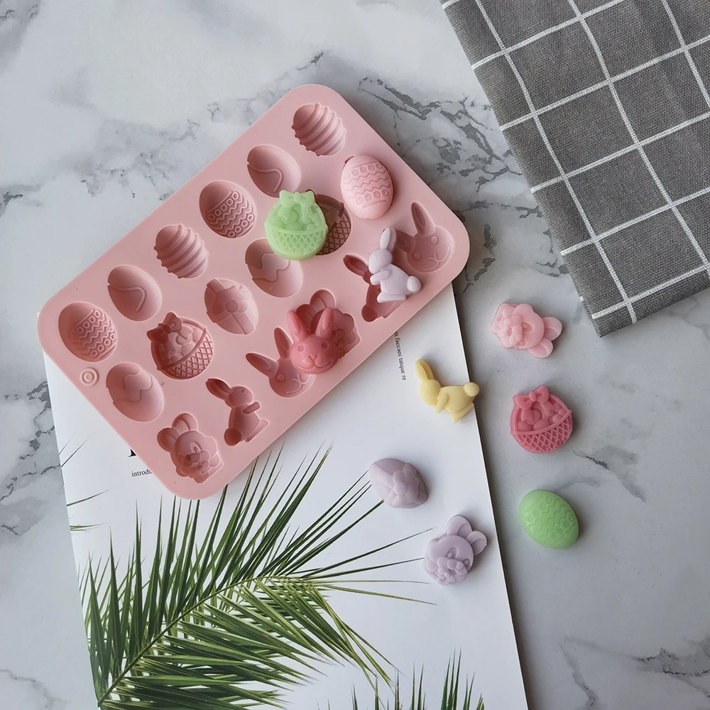 Easter Silicone Mold Rabbit Colored Egg Chocolate Cake Mold Holiday Decoration Baking Tools Manual Soap Mould
Easter Silicone Mold Rabbit Colored Egg Chocolate Cake Mold Holiday Decoration Baking Tools Manual Soap Mould