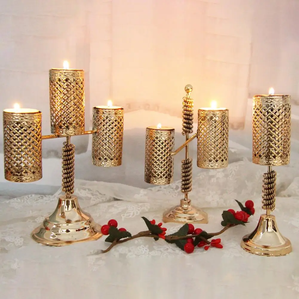Fancy 3 Styles Heat-resistant Elegant Metal Hollow Tealight Candle Holder Banquet Supplies Candlelight Holder Pillar Holder
Fancy 3 Styles Heat-resistant Elegant Metal Hollow Tealight Candle Holder Banquet Supplies Candlelight Holder Pillar Holder