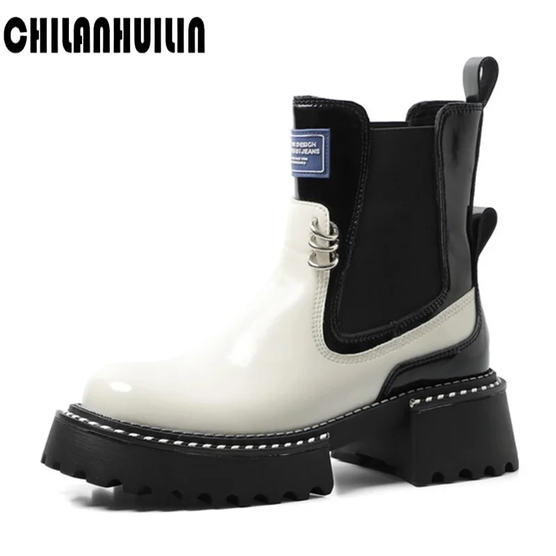 fashion casual design brand sock boots stretch+ leather high heel platform ankle boots for woman autumn winter booties mujer
fashion casual design brand sock boots stretch+ leather high heel platform ankle boots for woman autumn winter booties mujer