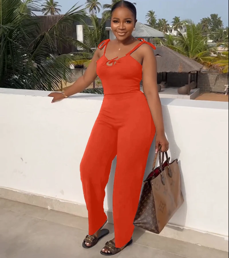 Women Summer Wide Leg Jumpsuit Sexy U-Neck Solid Strap halter Sleeveless High Waist Wide Leg Jumpsuit Overall Women
Women Summer Wide Leg Jumpsuit Sexy U-Neck Solid Strap halter Sleeveless High Waist Wide Leg Jumpsuit Overall Women