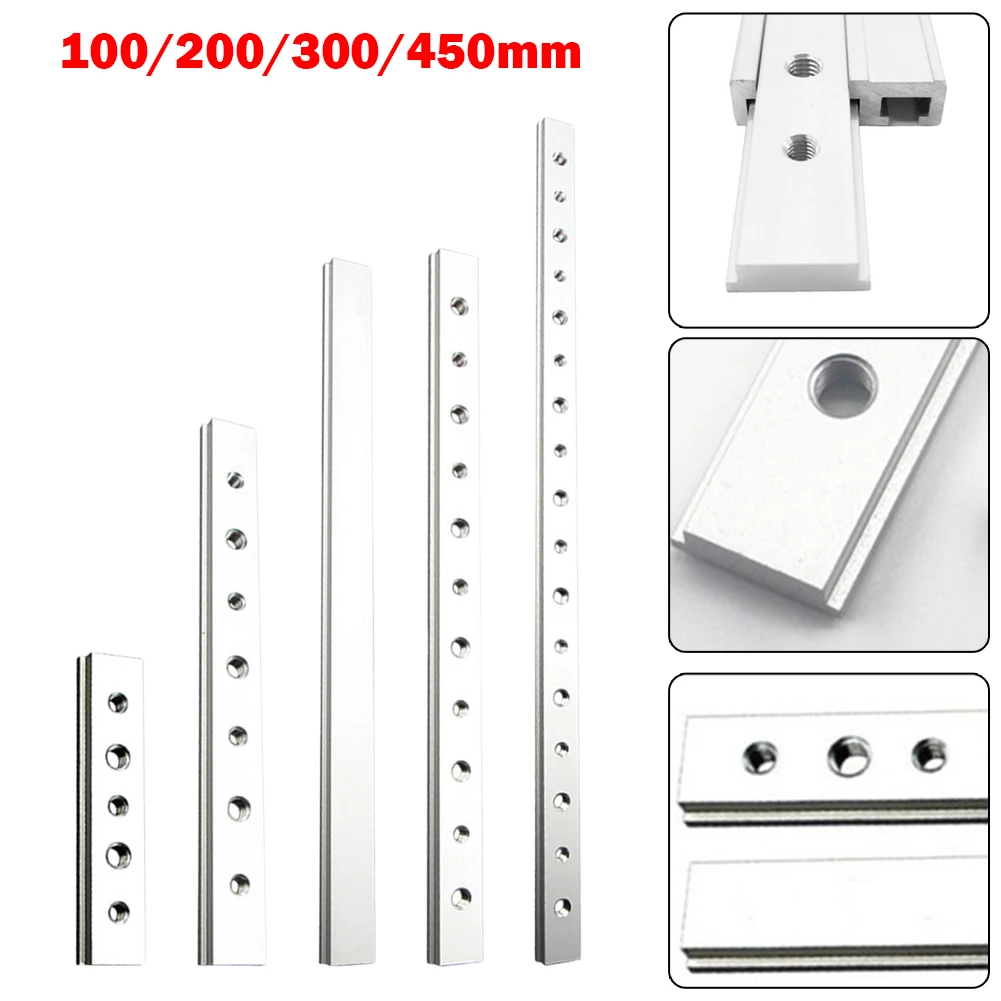 100mm/200mm/300mm/450mm Aluminium Alloy T-Track / T-Bar Slider Miter Jig For DIY Woodworking Workbench Accessories Tool
100mm/200mm/300mm/450mm Aluminium Alloy T-Track / T-Bar Slider Miter Jig For DIY Woodworking Workbench Accessories Tool