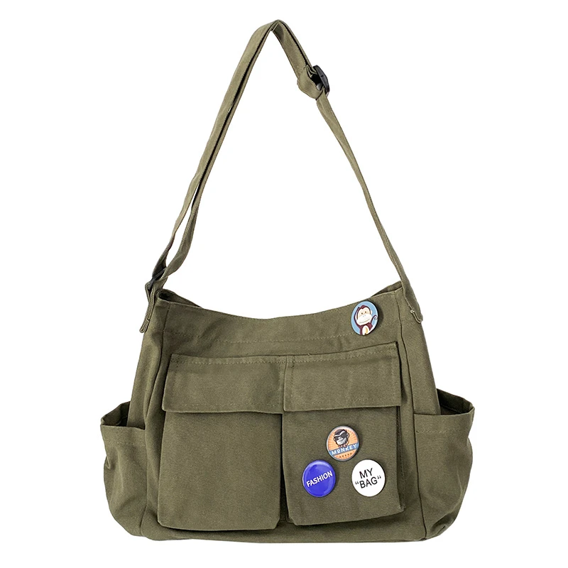 New Women Canvas Messenger Bag with Multiple Pockets Student Shoulder Bag Large Capacity Shopping Crossbody Bags for Women
New Women Canvas Messenger Bag with Multiple Pockets Student Shoulder Bag Large Capacity Shopping Crossbody Bags for Women