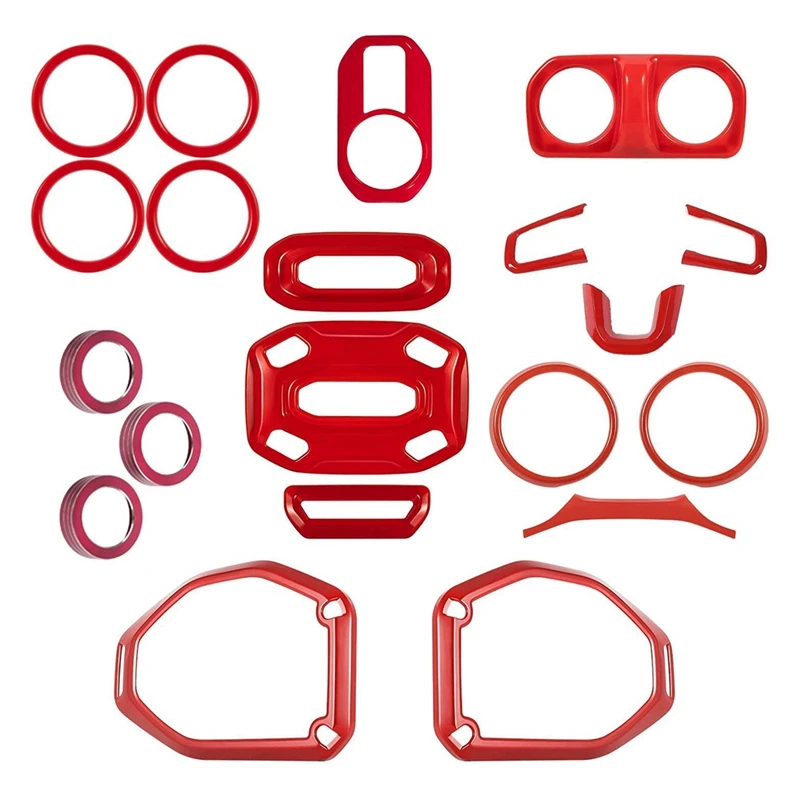 Full Set Interior Decoration Trim Kit For Jeep Wrangler JL JLU & Gladiator JT 2018-2021 Accessories 20 PCS
Full Set Interior Decoration Trim Kit For Jeep Wrangler JL JLU & Gladiator JT 2018-2021 Accessories 20 PCS