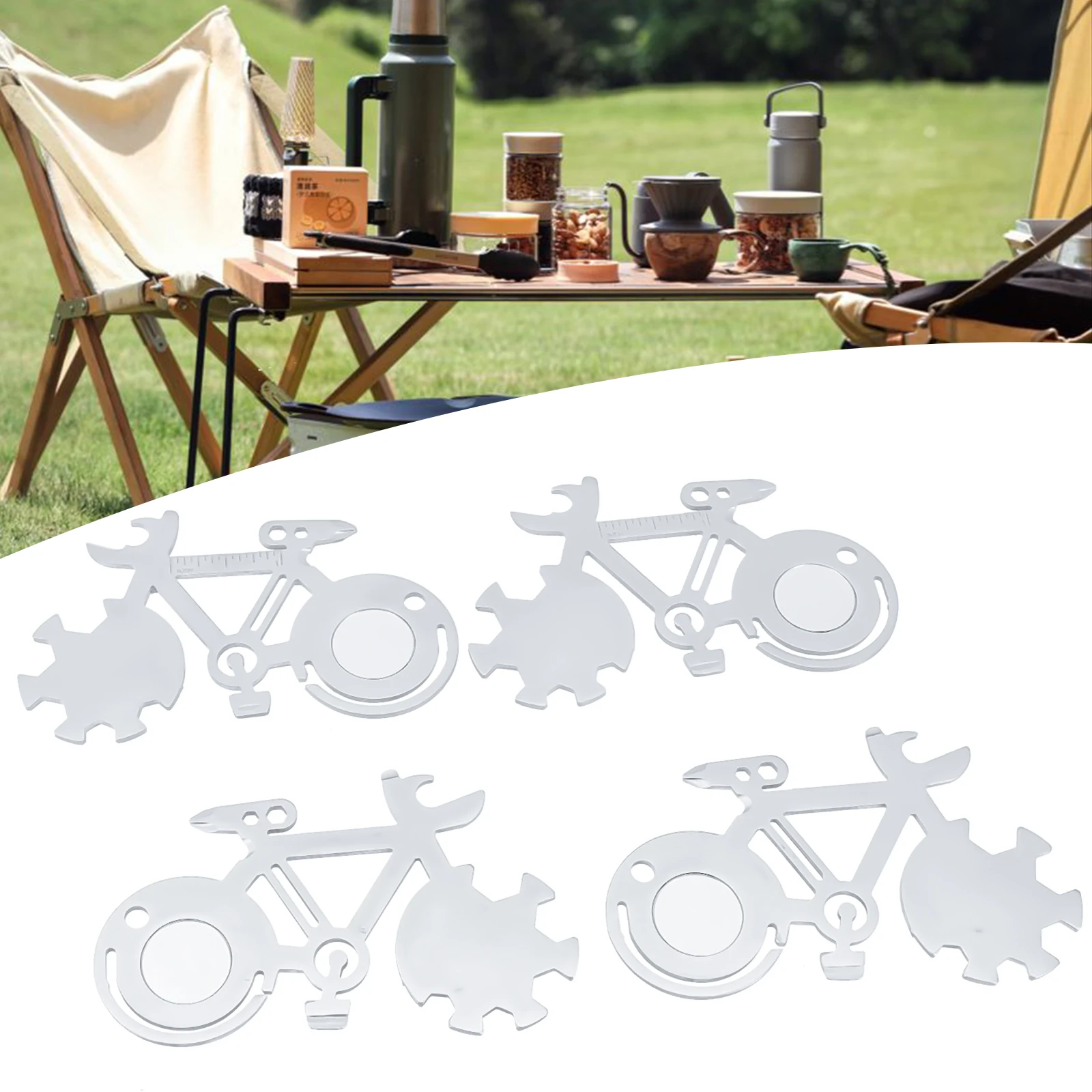 4PCS 14-In-1 Bicycle Multitool Card Stainless Steel 100*55mm Silver Keychain Tool Card Perfect Gift For Bike Lovers Portable
4PCS 14-In-1 Bicycle Multitool Card Stainless Steel 100*55mm Silver Keychain Tool Card Perfect Gift For Bike Lovers Portable
