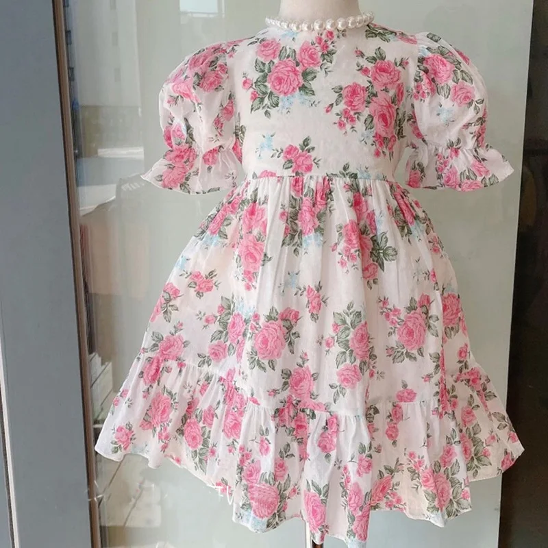 Wholesale Baby Girl Summer Pink Floral Vintage Princess Dress For Party Casual Wear
Wholesale Baby Girl Summer Pink Floral Vintage Princess Dress For Party Casual Wear