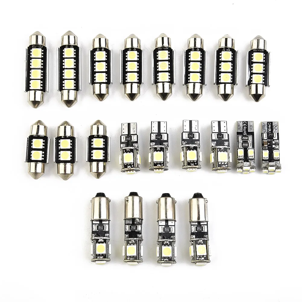 21PCS 12V 6000K CAR LED LIGHTS Bulb SET For BMW 5 Series M5 E60 E61 2004-2010 White LED Bulb Kit Car Accessories
21PCS 12V 6000K CAR LED LIGHTS Bulb SET For BMW 5 Series M5 E60 E61 2004-2010 White LED Bulb Kit Car Accessories