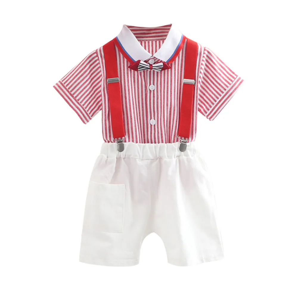 Gentleman Infant Suits Baby Clothing Set for Boys Girls Summer Casual Clothes Set Striped T-shirt + Overalls Kids Clothes
Gentleman Infant Suits Baby Clothing Set for Boys Girls Summer Casual Clothes Set Striped T-shirt + Overalls Kids Clothes
