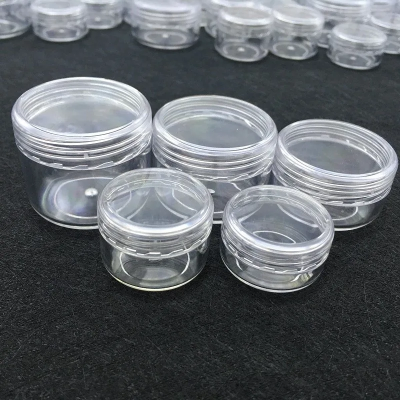 100pcs 10g/15g/20g Empty Plastic Travel Cosmetic Jar Makeup Container Round Vials Nail Art Face Cream Sample Pot Perfume Gel Box
100pcs 10g/15g/20g Empty Plastic Travel Cosmetic Jar Makeup Container Round Vials Nail Art Face Cream Sample Pot Perfume Gel Box