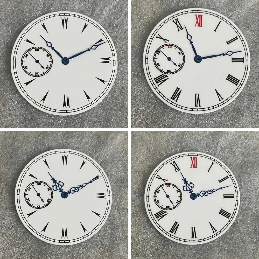 

38.8mm White Watch Dial with or without Watch Hands No Luminous Watch Accessories Suitable for ETA 6497 / ST3600 Movements