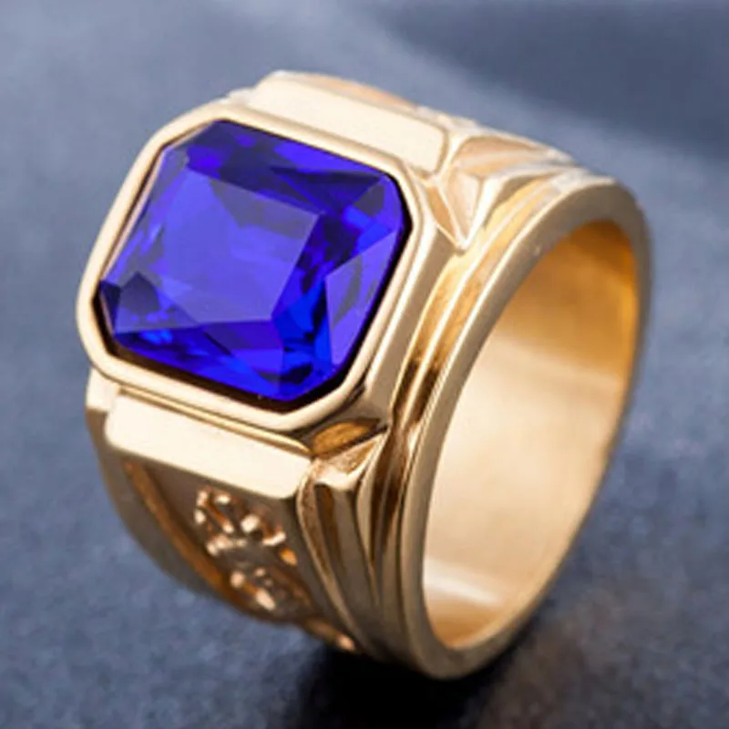 2022 New Gold Men's Blue Red White Green Black Gem Ring Set with Zircon Fashion Punk Style Personality Dragon Ring Jewelry
2022 New Gold Men's Blue Red White Green Black Gem Ring Set with Zircon Fashion Punk Style Personality Dragon Ring Jewelry
