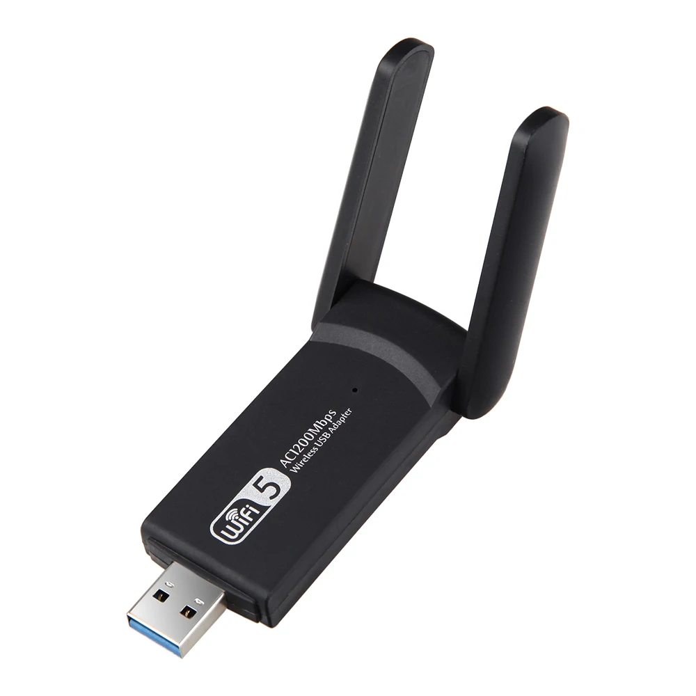 1200Mbps Wireless USB Wifi Adapter, with 2 External Antennas, Dual Band 2.4GHz/5GHz
1200Mbps Wireless USB Wifi Adapter, with 2 External Antennas, Dual Band 2.4GHz/5GHz