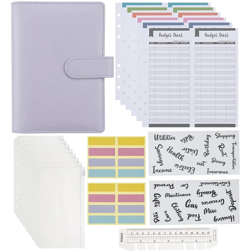 Cash Envelope Budget Binder, Used For Budget Expense Cash Manager Financial Management, With PU Case, Zipper Envelope
Cash Envelope Budget Binder, Used For Budget Expense Cash Manager Financial Management, With PU Case, Zipper Envelope