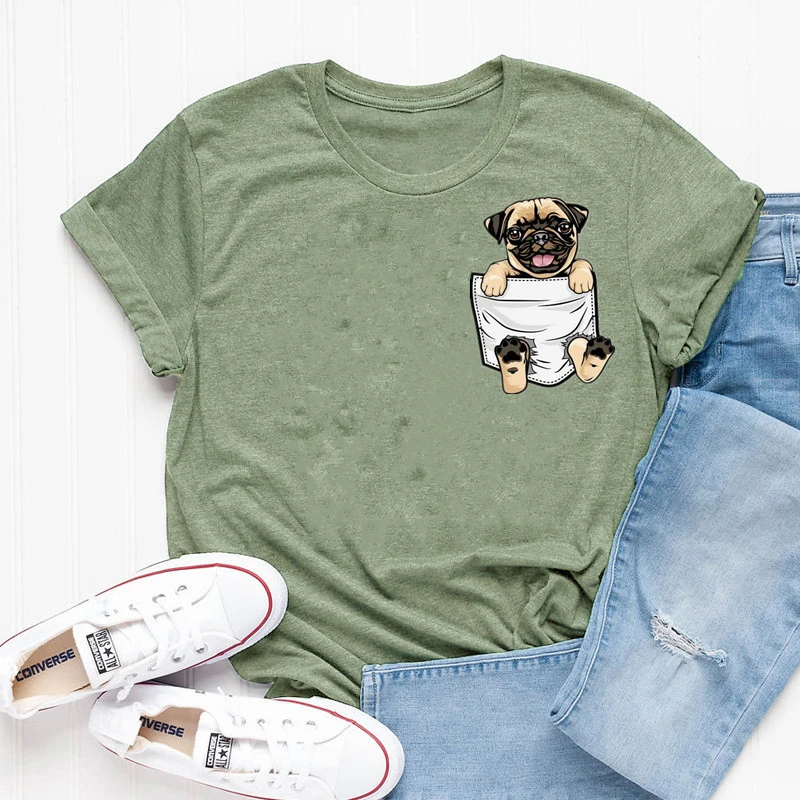 Pug Mom T-shirt Dog Mom Shirt Dog Shirt Pet Lover T-Shirt Mother's Day Gift Animal Lover Autumn Regular Tops Harajuku
Pug Mom T-shirt Dog Mom Shirt Dog Shirt Pet Lover T-Shirt Mother's Day Gift Animal Lover Autumn Regular Tops Harajuku