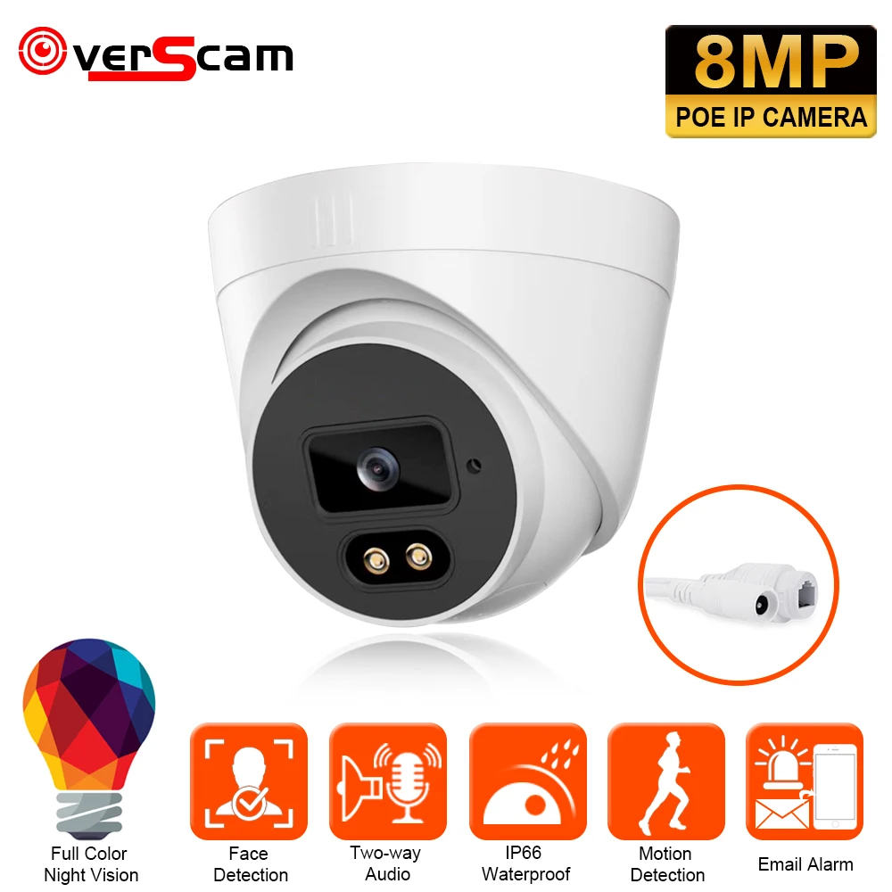 4K 8MP IP Camera Two Way Audio Outdoor POE Wide Angle 3.6mm Smart AI Color Night Vision Home CCTV Video Surveillance Support NVR
4K 8MP IP Camera Two Way Audio Outdoor POE Wide Angle 3.6mm Smart AI Color Night Vision Home CCTV Video Surveillance Support NVR