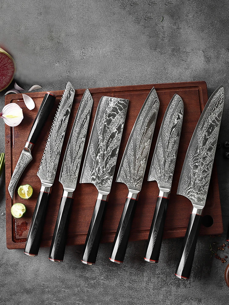Really Professional Damascus Kitchen Knife Universal Knife Santoku Knife Bread Knife Meat Cleaver Qiankun Series Free Shipping
Really Professional Damascus Kitchen Knife Universal Knife Santoku Knife Bread Knife Meat Cleaver Qiankun Series Free Shipping