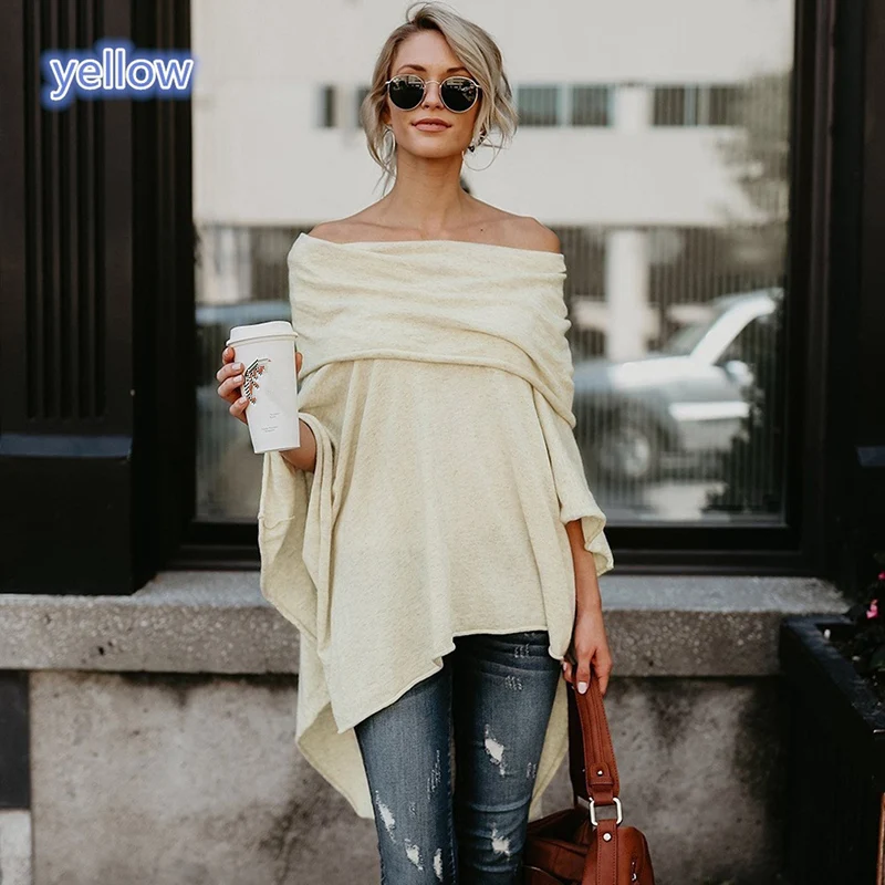 Autumn Spring Fashion T-Shirts Women Tops Tees Women's Off Shoulder Irregular Long Sleeve T-Shirt Slash Neck
Autumn Spring Fashion T-Shirts Women Tops Tees Women's Off Shoulder Irregular Long Sleeve T-Shirt Slash Neck