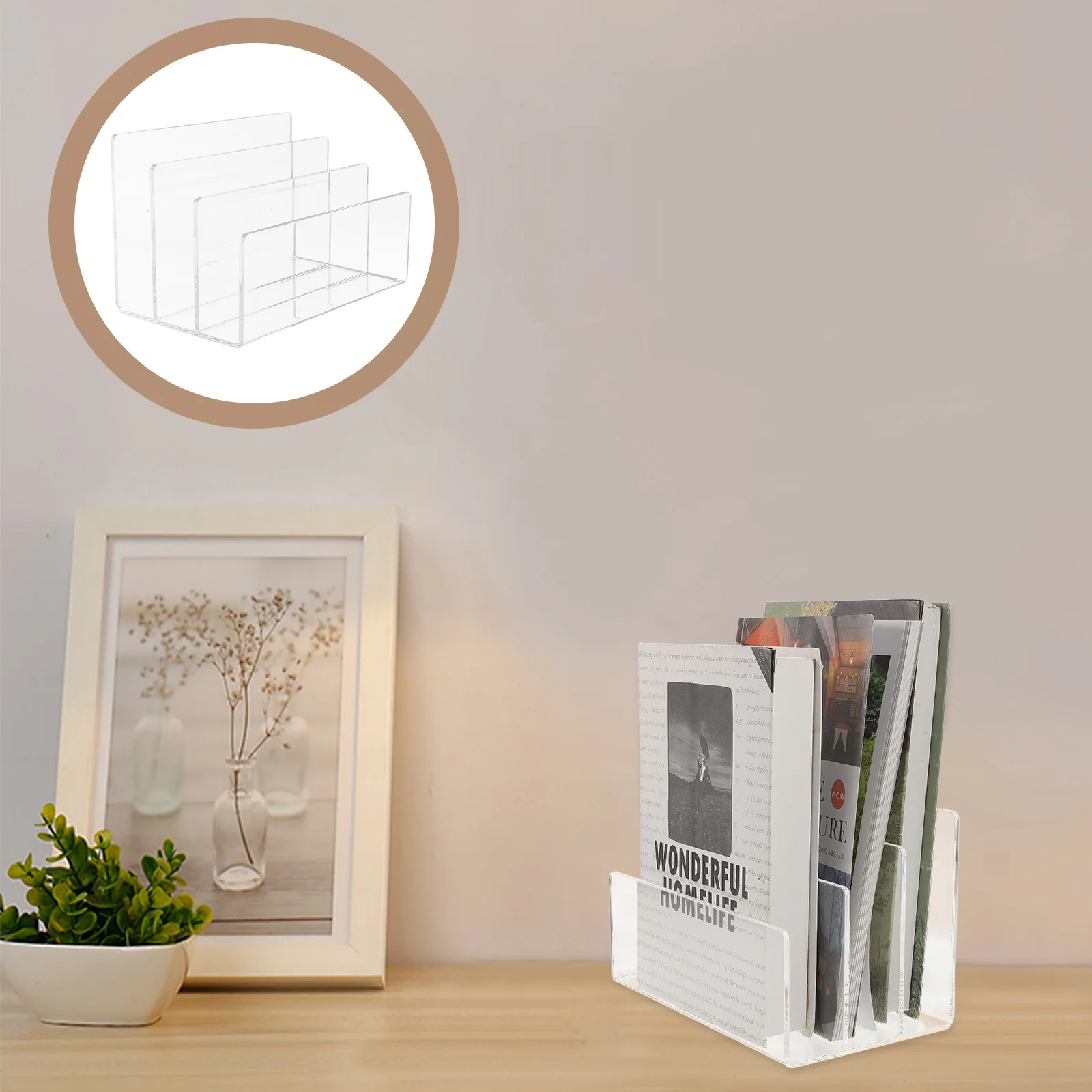 Acrylic File Holder Desktop Multi-grid Bookend Bracket Clear Organizer Office Tabletop Transparent Household
Acrylic File Holder Desktop Multi-grid Bookend Bracket Clear Organizer Office Tabletop Transparent Household