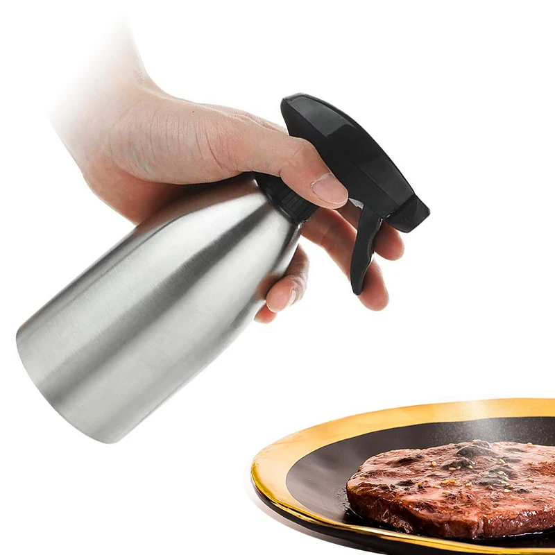 500ml Oil Sprayer Stainless Steel Olive Pump Spray Bottle BBQ Cooking Spray Bottle Gravy Boats Kitchen Gadget Accessories
500ml Oil Sprayer Stainless Steel Olive Pump Spray Bottle BBQ Cooking Spray Bottle Gravy Boats Kitchen Gadget Accessories