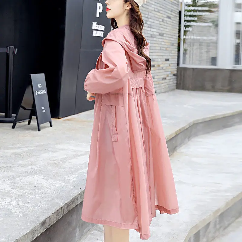 Long Cardigan Spring Summer Women Hooded Outerwear Sun Protection Clothing Thin Top Long Sleeve Coat Korean Fashion Female E65
Long Cardigan Spring Summer Women Hooded Outerwear Sun Protection Clothing Thin Top Long Sleeve Coat Korean Fashion Female E65