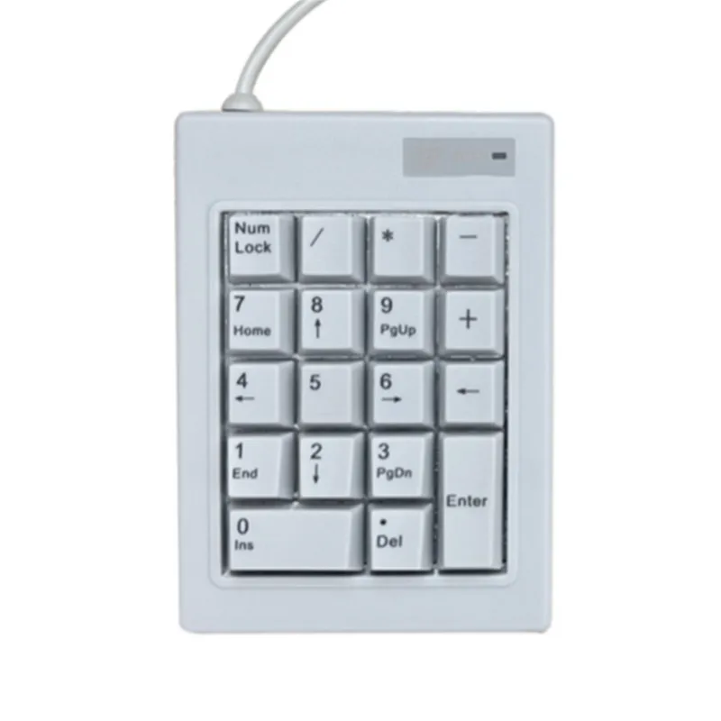 

DX-18B Mechanical Keyboard Black Axis Numeric Keyboard USB Wired Numeric Keyboard 18Keys USB Interface Wired NumLock key White