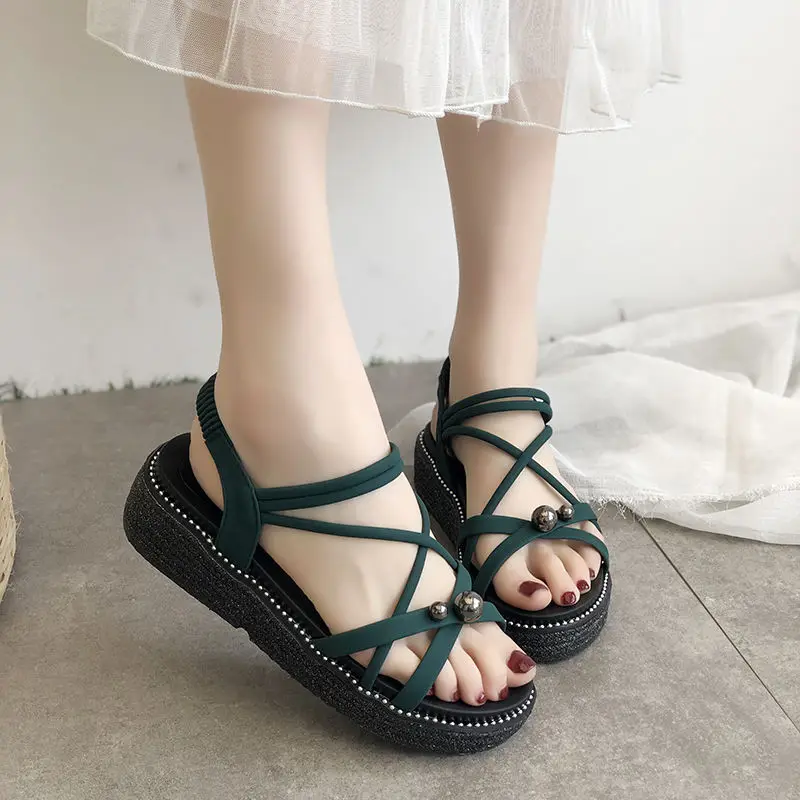 Women's Fashion Bohemian Sandals Female Summer Wedge Comfortable Shoes Ladies Platform Casual Beach Shoes Gladiator Sandals
Women's Fashion Bohemian Sandals Female Summer Wedge Comfortable Shoes Ladies Platform Casual Beach Shoes Gladiator Sandals
