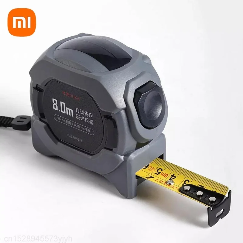 XIAOMI DUKA Steel Tape 8m Portable Measure Self-locking Tape Accurate Measurement Anti-fall Durable for Distance Measuring Tools
XIAOMI DUKA Steel Tape 8m Portable Measure Self-locking Tape Accurate Measurement Anti-fall Durable for Distance Measuring Tools