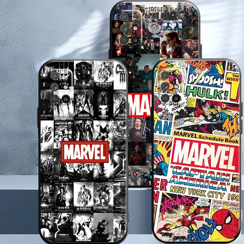 

Marvel Avengers For Samsung Galaxy M52 M51 M31S M31 M32 M30S M22 M20 M12 M11 Phone Case Back Full Protection Liquid Silicon