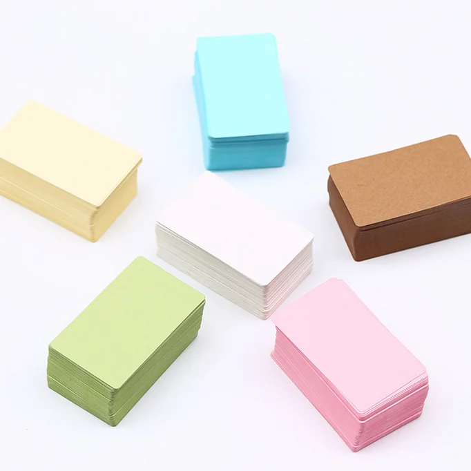100pcs/box Cowhide Color Word Card New Blank Kraft Paper Ten Choices Handwritten Card
100pcs/box Cowhide Color Word Card New Blank Kraft Paper Ten Choices Handwritten Card