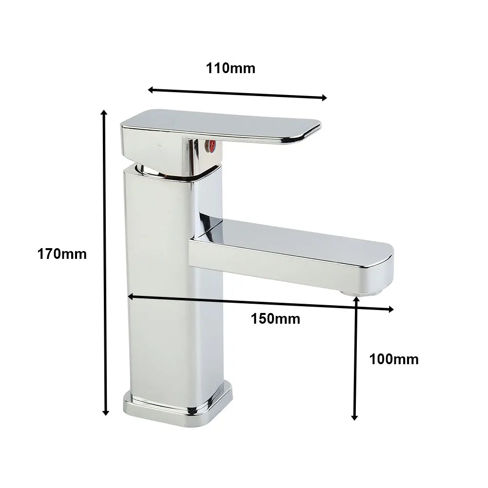 Square Basin Faucet Cold And Hot Water Mixer Tap Stainless Steel Deck Mounted Bathroom Sink Faucet Bathroom Accessories
Square Basin Faucet Cold And Hot Water Mixer Tap Stainless Steel Deck Mounted Bathroom Sink Faucet Bathroom Accessories