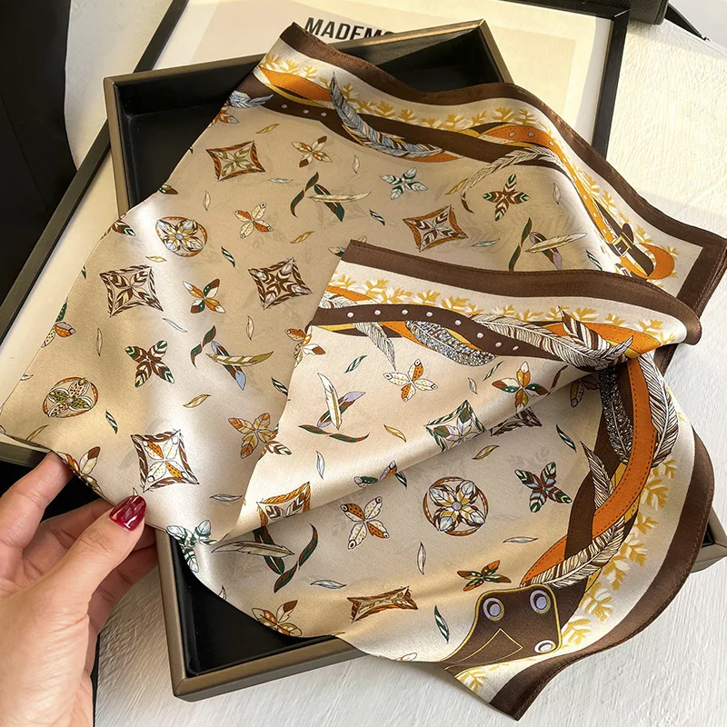 Design Beach Square Silk Scarf Women Print Satin Shawl Wraps Female Hijab Stoles Hair Band Echarpe Headkerchief Bandana 2022
Design Beach Square Silk Scarf Women Print Satin Shawl Wraps Female Hijab Stoles Hair Band Echarpe Headkerchief Bandana 2022
