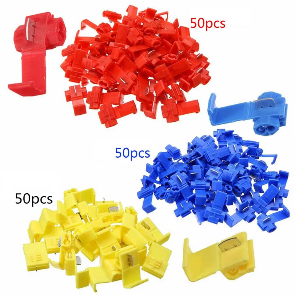 150pcs Lock Wire Connectors Quick Splice Cable Joint Crimp Terminals Wiring Card Clip Home Electrical Appliances 22-10AWG
150pcs Lock Wire Connectors Quick Splice Cable Joint Crimp Terminals Wiring Card Clip Home Electrical Appliances 22-10AWG