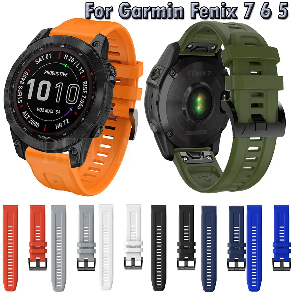 22mm Silicone WatchStrap For Garmin Fenix 7 6 Pro 5 5 plus EPIX Forerunner 945 935 SmartWatch Wrist Strap Quick Release Bracelet
22mm Silicone WatchStrap For Garmin Fenix 7 6 Pro 5 5 plus EPIX Forerunner 945 935 SmartWatch Wrist Strap Quick Release Bracelet