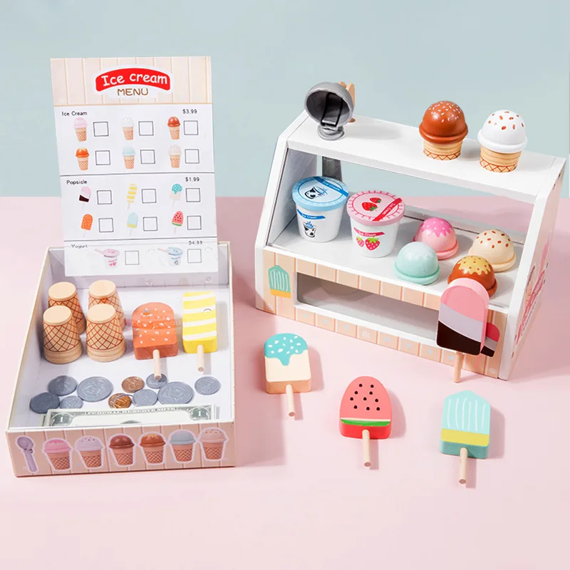 Игрушки Монтессори для имитации кухни, игрушки для мороженого, Набор подносов для ролевых игр, деревянные игрушки, конусы для мороженого, детские забавные игрушки для обучения
Игрушки Монтессори для имитации кухни, игрушки для мороженого, Набор подносов для ролевых игр, деревянные игрушки, конусы для мороженого, детские забавные игрушки для обучения