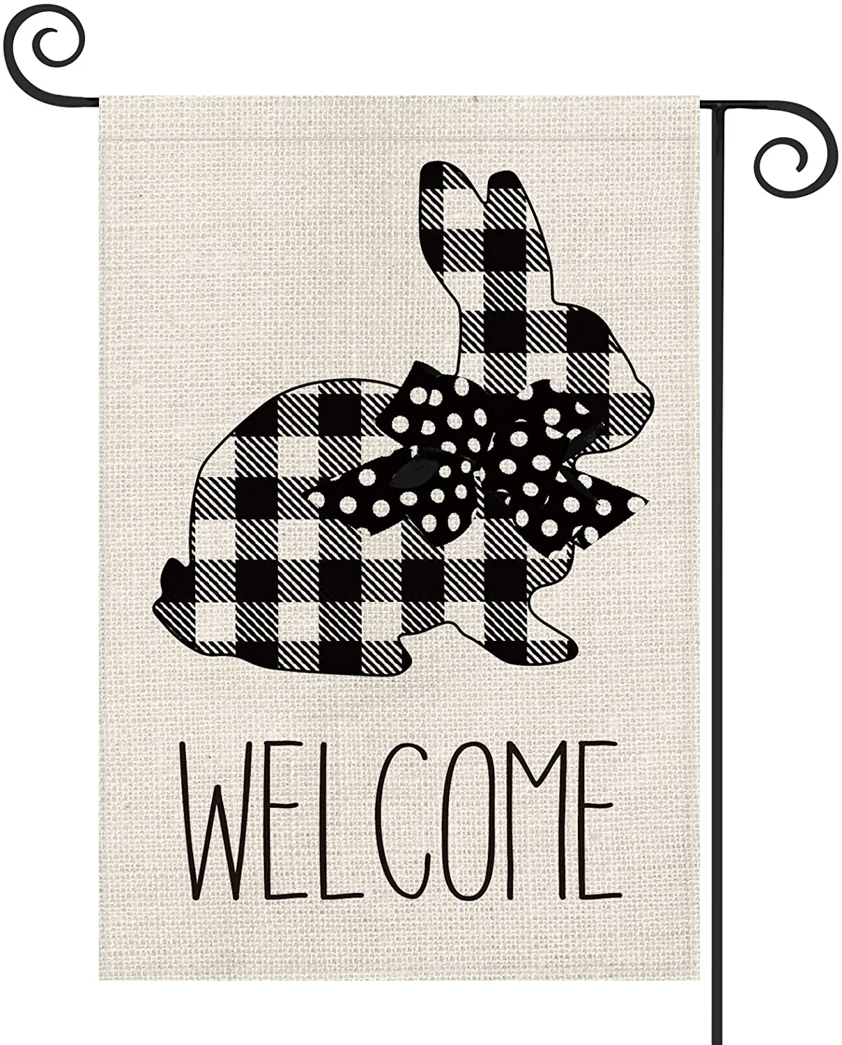 Welcome Buffalo Plaid Rabbit Garden Flag Vertical Double Sized, Spring Easter Holiday Bunny Polka Dot Bow Yard Outdoor Decor
Welcome Buffalo Plaid Rabbit Garden Flag Vertical Double Sized, Spring Easter Holiday Bunny Polka Dot Bow Yard Outdoor Decor