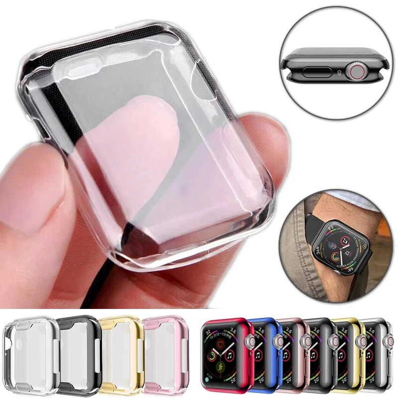 Cover for Apple Watch Ultra 8 7 6 SE 5 4 3 Screen Protector for iWatch Series 38mm 40mm 41mm 42mm 44mm 45mm 49mm Soft Clear Case 
Cover for Apple Watch Ultra 8 7 6 SE 5 4 3 Screen Protector for iWatch Series 38mm 40mm 41mm 42mm 44mm 45mm 49mm Soft Clear Case