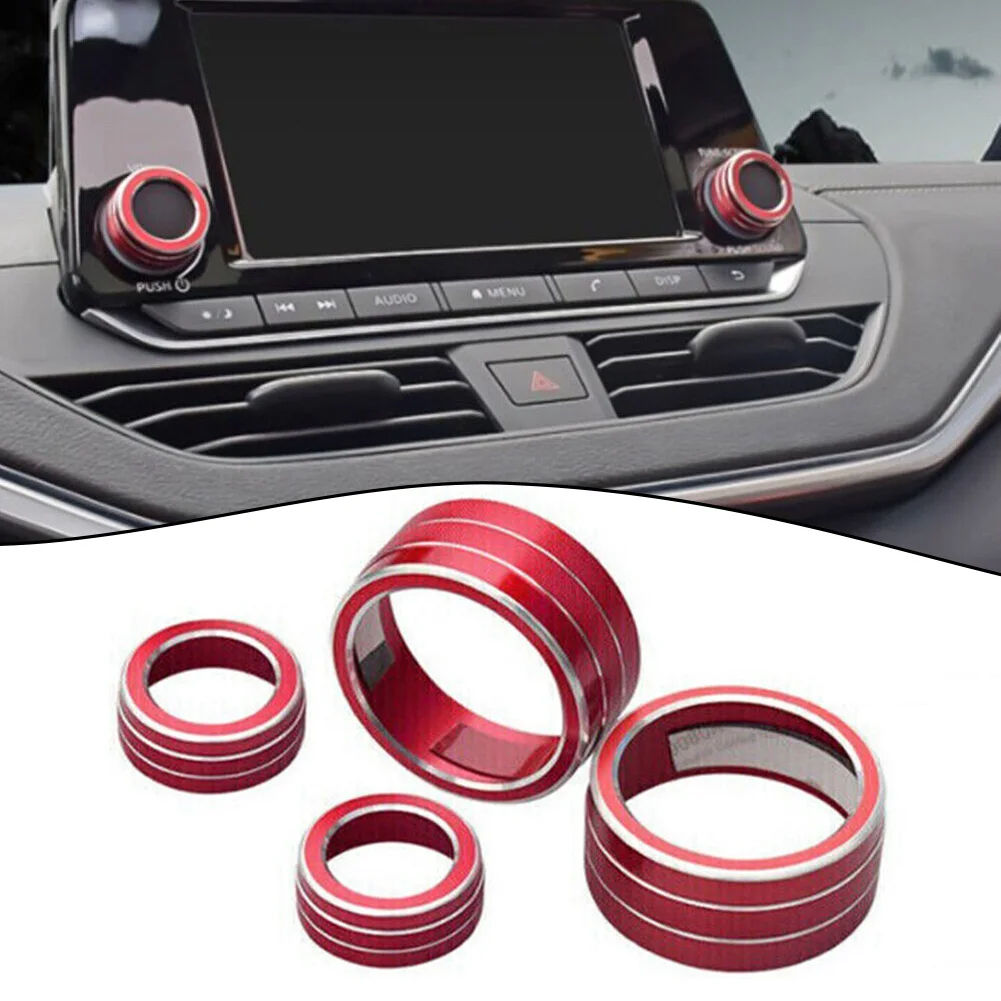 Car Knob Ring Cover Air Conditioning Interior Trim Red Air Conditioning Trim Aluminum Alloy Car AC Car Accessories Cover
Car Knob Ring Cover Air Conditioning Interior Trim Red Air Conditioning Trim Aluminum Alloy Car AC Car Accessories Cover