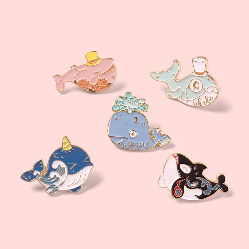 Marine animal Enamel Pin shark whale dolphin interesting and lovely shark taiyaki whale puffer fish hat Brooch bag hat lapel pin
Marine animal Enamel Pin shark whale dolphin interesting and lovely shark taiyaki whale puffer fish hat Brooch bag hat lapel pin