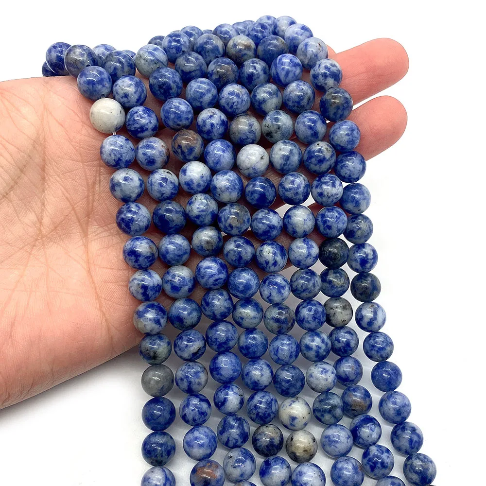 White Dot Blue Pattern Beads Sodalite Natural Stone Bead Jewelry in Jewelry DIY Making Bracelet Necklace Accessories Gift Charm
White Dot Blue Pattern Beads Sodalite Natural Stone Bead Jewelry in Jewelry DIY Making Bracelet Necklace Accessories Gift Charm