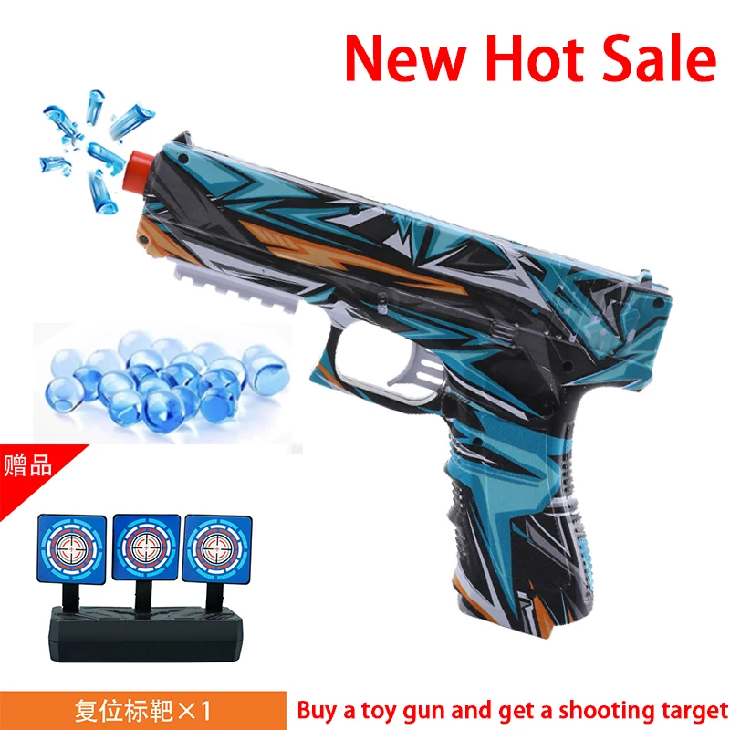 Glock Electric Gel Blaster Gun Toy Water Ball Automatic 10000 Hydrogel Outdoor Shooting Game Guns Children festival Kid gift Toy
Glock Electric Gel Blaster Gun Toy Water Ball Automatic 10000 Hydrogel Outdoor Shooting Game Guns Children festival Kid gift Toy