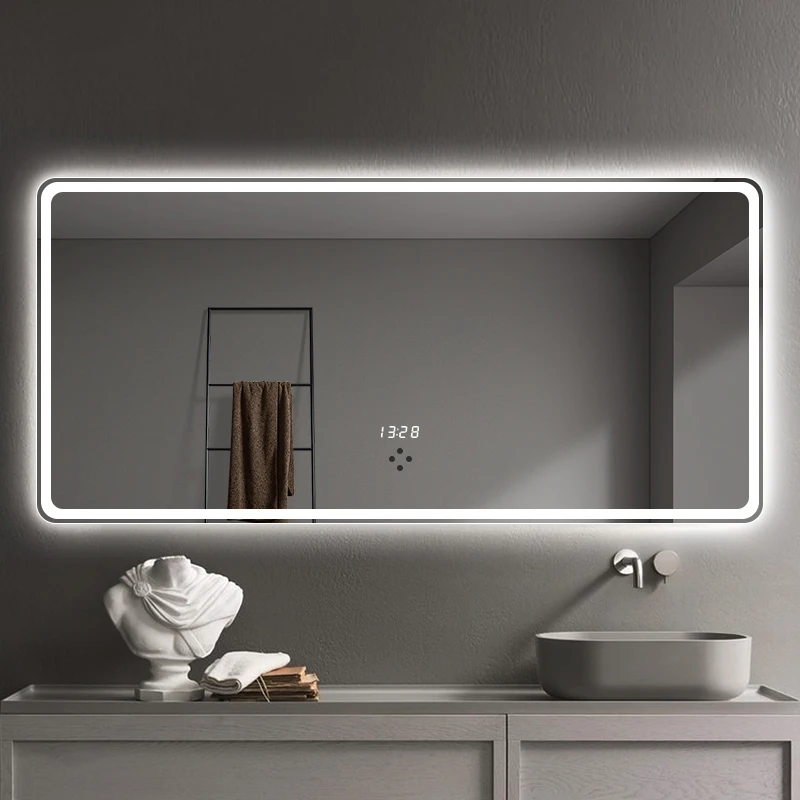 Nordic Ultrafragola Mirror Hairdressing Cleaning Fogless Bathroom Mirror Wall Backlight Espejo Inteligente Bathroom Accessories
Nordic Ultrafragola Mirror Hairdressing Cleaning Fogless Bathroom Mirror Wall Backlight Espejo Inteligente Bathroom Accessories