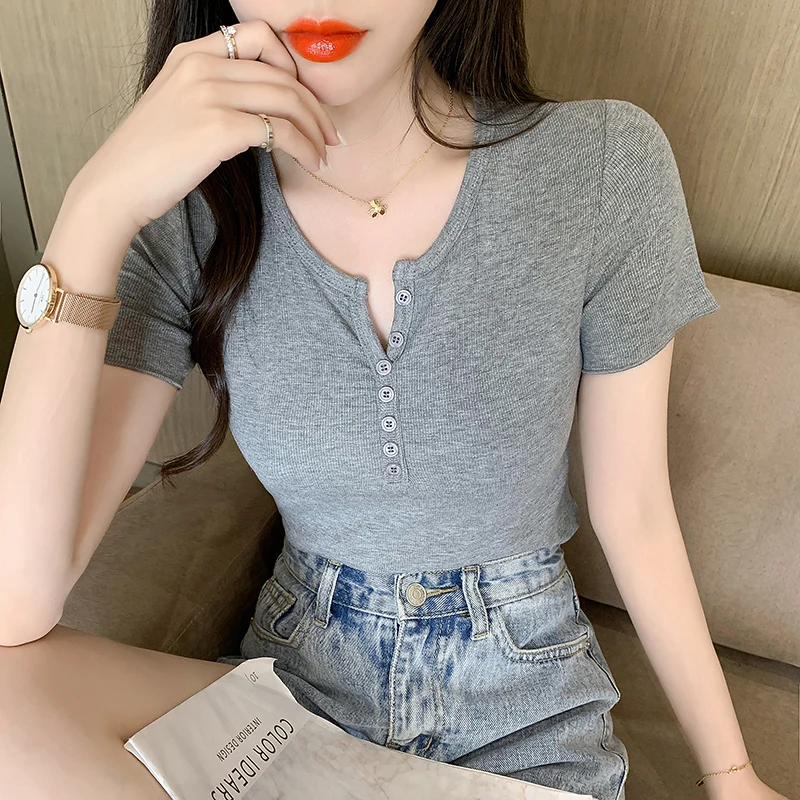 0164【Real Shot Nett】Cotton Short-SleeveTT-shirt Women's Summer2021New Short Solid Color Top plus Size Women's Clothing
0164【Real Shot Nett】Cotton Short-SleeveTT-shirt Women's Summer2021New Short Solid Color Top plus Size Women's Clothing