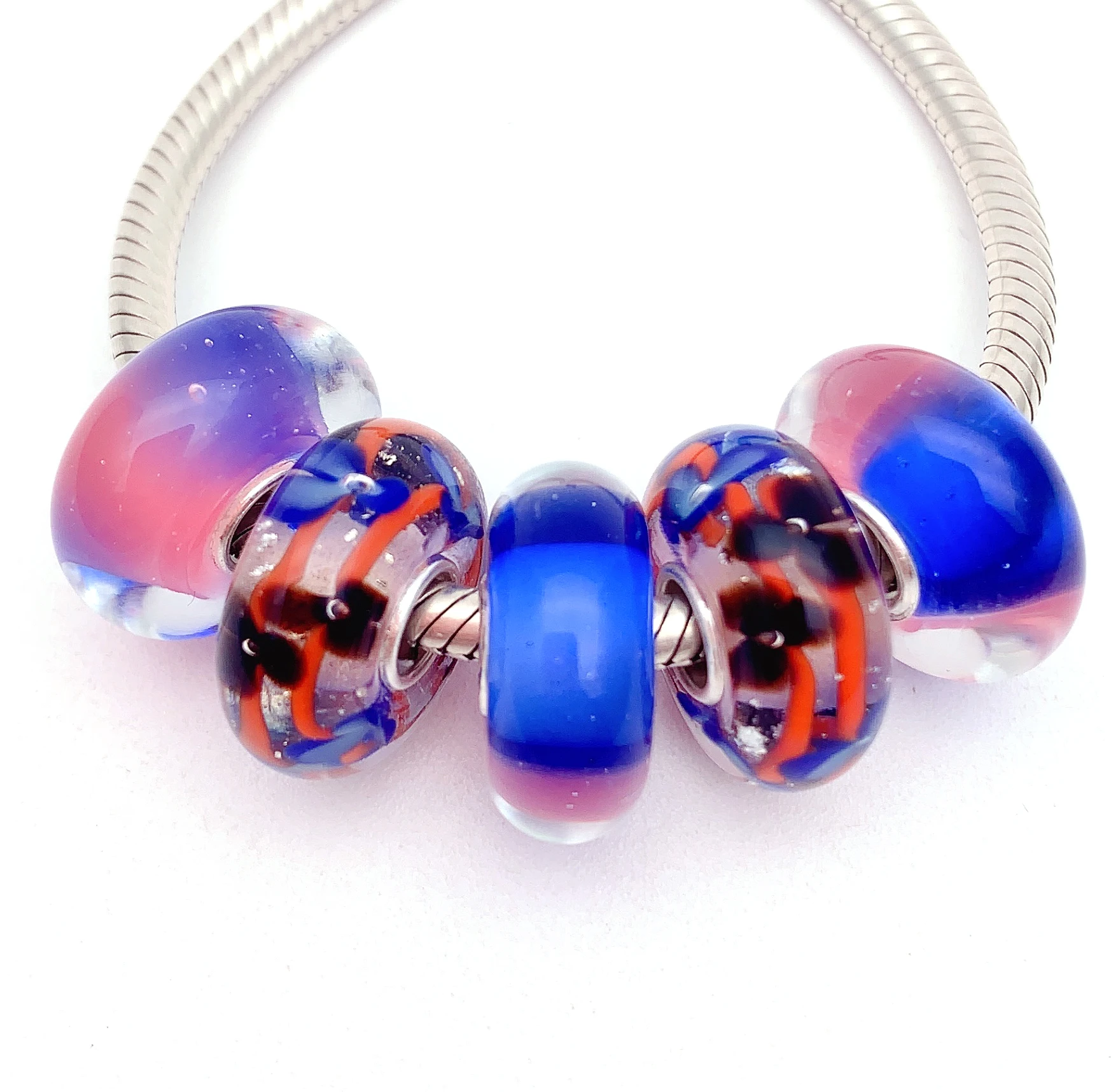 YG79 5X 100% Authenticity S925 Sterling Silver Beads Murano Glassbeads beads Fit European Charms Bracelet diy jewelry Lampwork
YG79 5X 100% Authenticity S925 Sterling Silver Beads Murano Glassbeads beads Fit European Charms Bracelet diy jewelry Lampwork