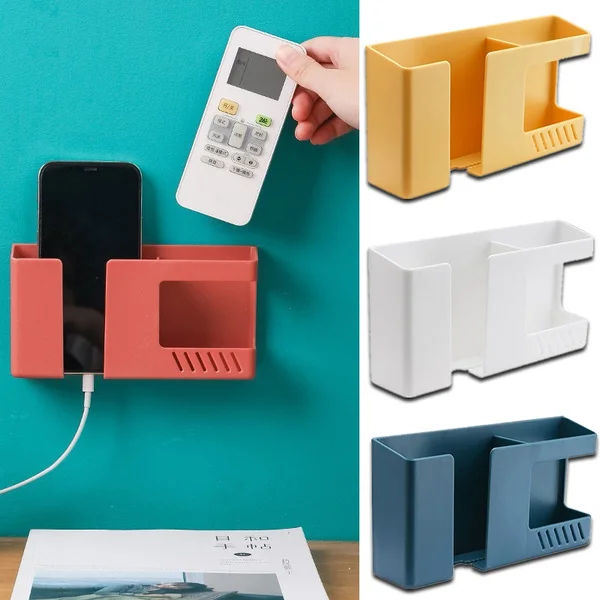 Multi-function Remote Control Storage Rack Wall Mounted Phone Charging Organizer Mobile Phone Plug Holder Stand Container 
Multi-function Remote Control Storage Rack Wall Mounted Phone Charging Organizer Mobile Phone Plug Holder Stand Container