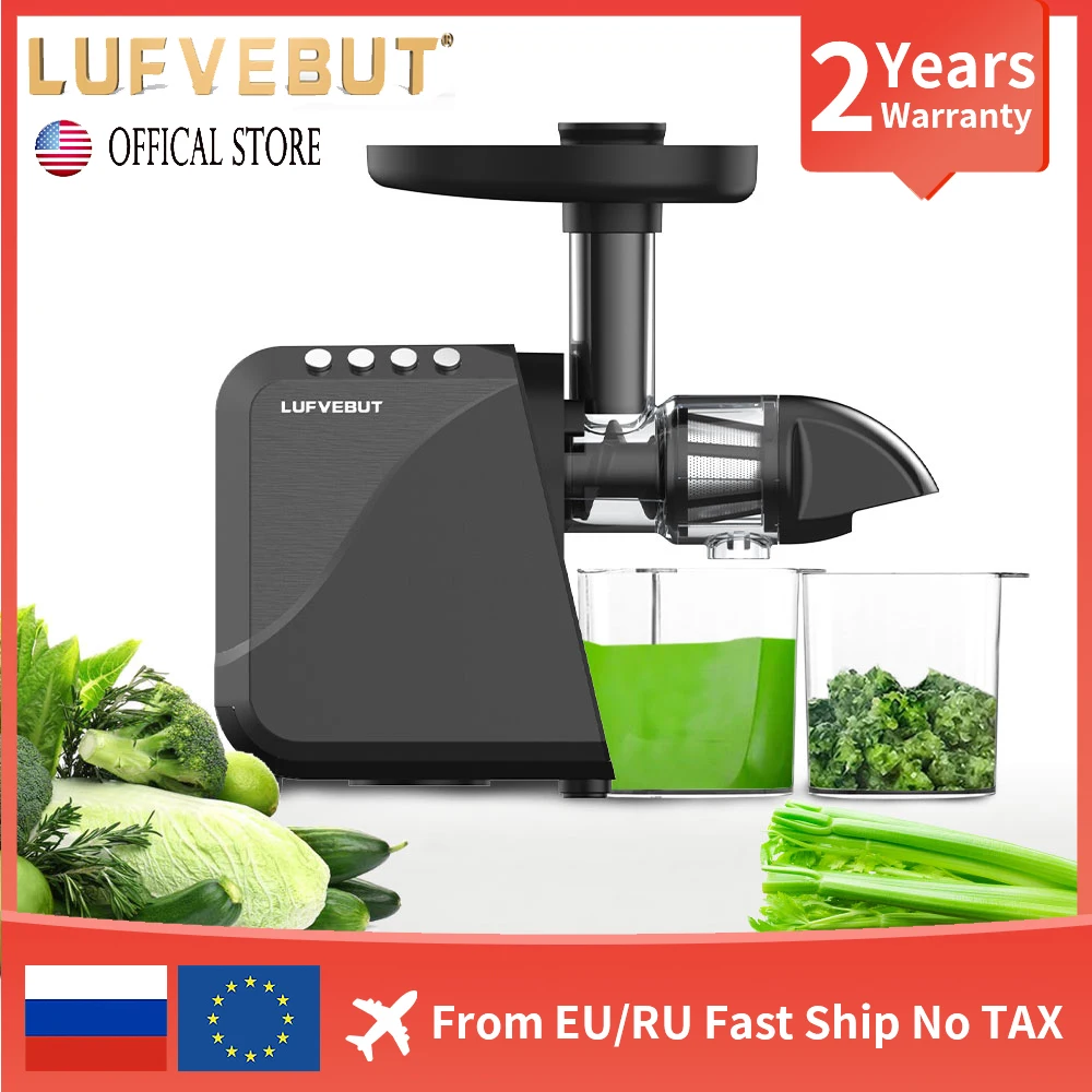 

LUFVEBUT Slow Juicer 200W Vegetables And Fruits Orange Squeezer Soft And Hard Modes Free Shipping Electric Extractor Juicer