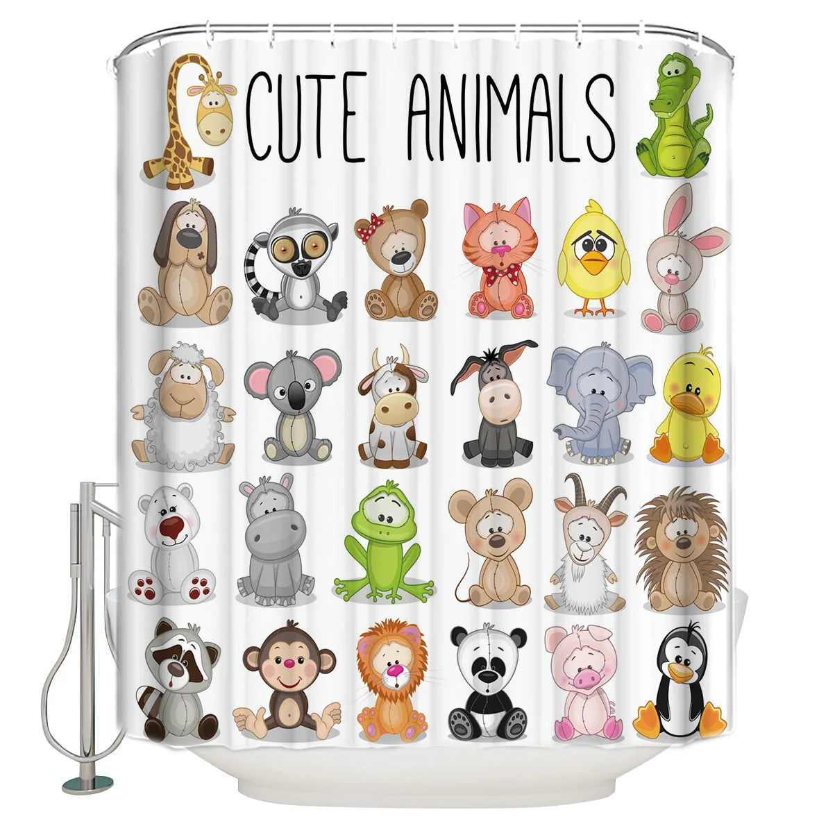 Cartoon Animal Penguin Panda Monkey Shower Curtain High Quality Bath Waterproof Mildew Resistant Toilet Decor Shower Curtains
Cartoon Animal Penguin Panda Monkey Shower Curtain High Quality Bath Waterproof Mildew Resistant Toilet Decor Shower Curtains